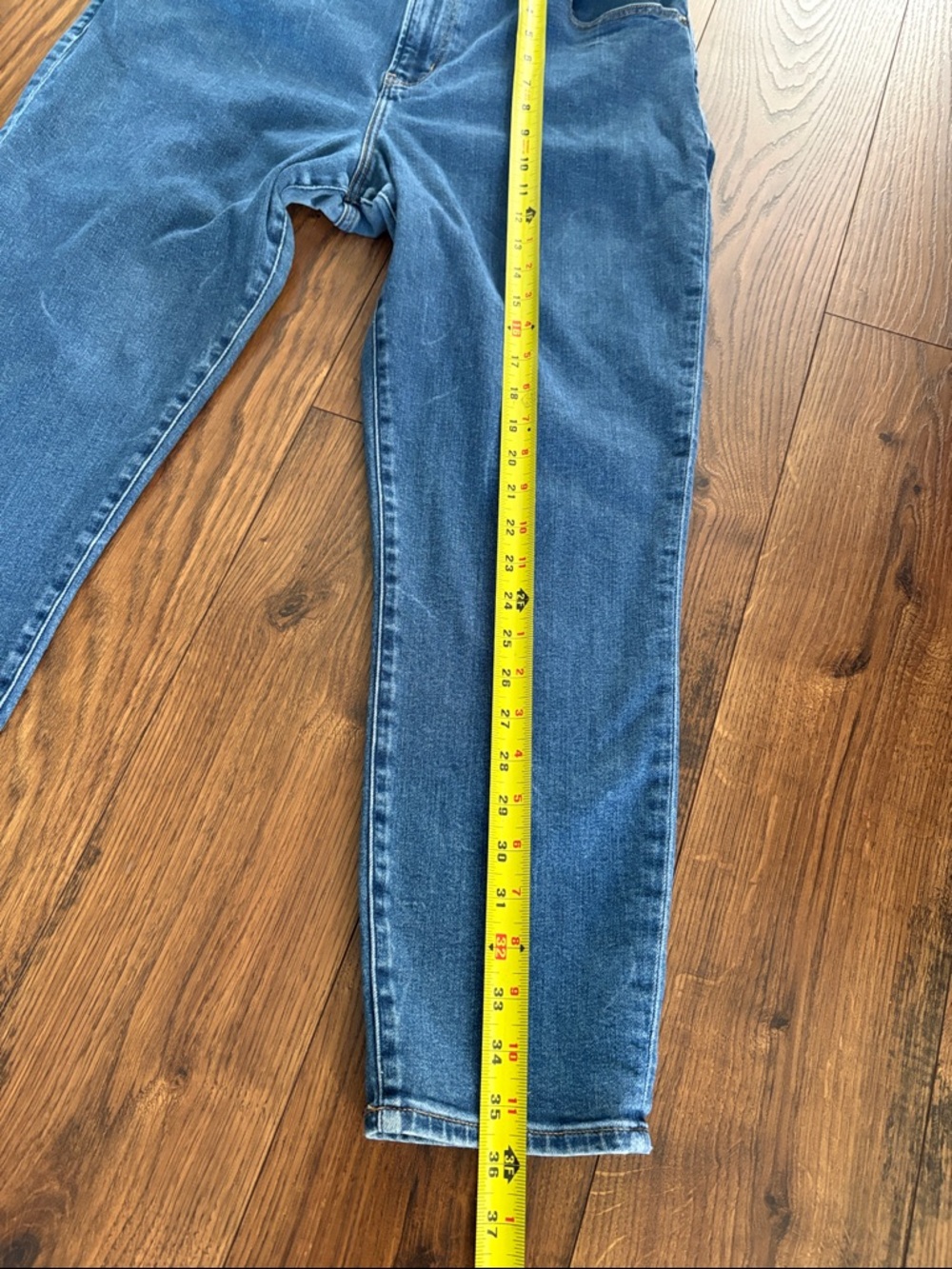 Abercrombie & Fitch Midwash Blue Women's Super Skinny Ankle High Rise Jeans - Picture 8 of 11